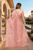 Stunning Peach Pink Vari Silk Heavy Resham Embroidery Work Saree for Women