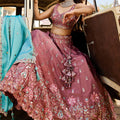 Gorgeous Mauve Rangoli Silk Designer Lehenga Choli with Heavy Embroidery Work and Dupatta