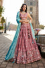 Gorgeous Mauve Rangoli Silk Designer Lehenga Choli with Heavy Embroidery Work and Dupatta