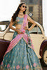 Stunning Teal Green Designer Lehenga Choli with Heavy Embroidery Work and Dupatta