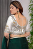 Green Banarasi Silk Saree Embroidered Blouse Traditional Saree