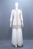 Off-White Embroidered Kurta Sharara Set with Dupatta