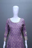 Designer Lavender Embroidered Kurta Sharara Set with Dupatta Party Wear