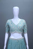 Pastel Aqua Heavy Embroidered Silk Lehenga Choli with Dupatta