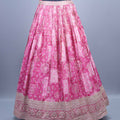 Pink Banarasi Silk Lehenga Choli with Heavy Embroidery Dupatta