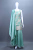 Mint Green Embroidered Kurta Sharara Set with Dupatta Festive Wear