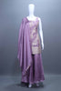 Purple Embroidered Kurta Sharara Set with Dupatta Festive Wear