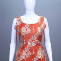 Orange Embroidered Ethnic Suit Set with Dupatta Festive Wear