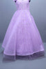 Lavender Heavy Net Gown Mirror Work Party Wear Ball Gown