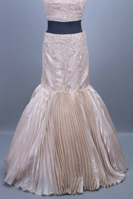 Designer Champagne Mermaid Lehenga Choli Party Wear