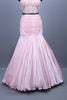 Soft Pink Mermaid Gown with Heavy Blouse Draped Dupatta