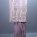 Designer Lavender Banarasi Saree Heavy Pallu Tassels Saree