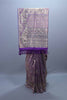 Purple Designer Silk Saree with Heavy Pallu, Zari Sequin Work Festive Wear