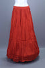 Elegant Rust Red Embroidered Silk Lehenga Choli with Long Jacket Dupatta