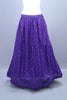 Royal Purple Embroidered Silk Lehenga Choli with Long Jacket Dupatta