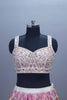 Ivory Multicolor Printed Silk Lehenga Choli with Embroidered Blouse Dupatta