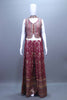 Maroon Embroidered Silk Lehenga Choli with Sleeveless Jacket Palazzo 