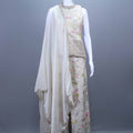  Off-White Floral Embroidered Sharara Set with Dupatta 