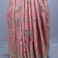 Designer Pink Saree with Intricate Embroidery and Rich Pallu