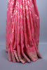 Hot Pink Banarasi Silk Saree with Elegant Zari Ornate Border Tassel Pallu