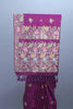 Magenta Banarasi Silk Saree with Multicolour Floral Zari Rich Designer Pallu