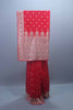 Red Georgette Saree with Heavy Zari Embroidered Border Designer Saree  