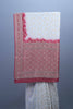 White Red Banarasi Silk Saree with Rich Zari Heavy Traditional Border