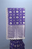 Purple Banarasi Silk Saree with Intricate Silver Motifs and Rich Border