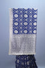 Blue Banarasi Style Silk Saree with Silver Motifs Rich Border