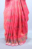 Rani Pink Banarasi Silk Saree Motifs Heavy Border Tassel Pallu