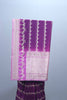 Purple Banarasi Silk Saree with Dancing Doll Motifs Heavy Zari Border