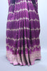 Purple Banarasi Silk Saree with Dancing Doll Motifs Heavy Zari Border