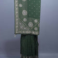 Green Embroidered Silk Saree with Zari Motifs Traditional Saree