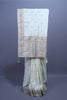Ivory White Silk Saree with Traditional Animal Motif Border Zari Work