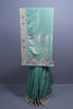 Sea Green Banarasi Silk Saree Heavy Zari Embroidered Border Designer Pallu