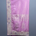 Pink Banarasi Silk Saree Heavy Zari Embroidered Border Designer Pallu