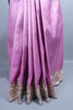 Pink Banarasi Silk Saree Heavy Zari Embroidered Border Designer Pallu