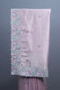 Dusty Pink Organza Silk Saree with Pastel Floral Embroidery Border