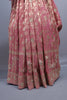 Blush Pink Banarasi Silk Saree Gold Zari Floral Weaving Rich Designer Border
