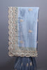 Dusty Blue Organza Silk Saree with Heavy Embroidered Border