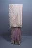 Blush Pink Organza Silk Saree Heavy Embroidered Scalloped Border