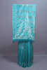 Turquoise Blue Banarasi Silk Saree with Zari Weaving Floral Pallu