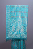 Turquoise Blue Banarasi Silk Saree with Zari Weaving Floral Pallu