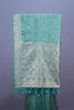 Green Banarasi Silk Saree with Silver Zari Weaving Brocade Pallu