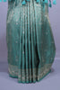 Green Banarasi Silk Saree with Silver Zari Weaving Brocade Pallu