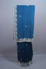 Teal Blue Designer Silk Saree with Silver Embroidery Border