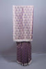 Lavender Purple Silk Saree Geometric Pattern Floral Zari Embroidered Border 