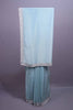 Sky Blue Georgette Saree with Sequins Buti Heavy Embroidered Border 