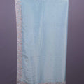 Sky Blue Georgette Saree with Sequins Buti Heavy Embroidered Border