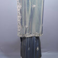 Steel Grey Silk Saree with Heavy Zari Embroidered Border Buti Work